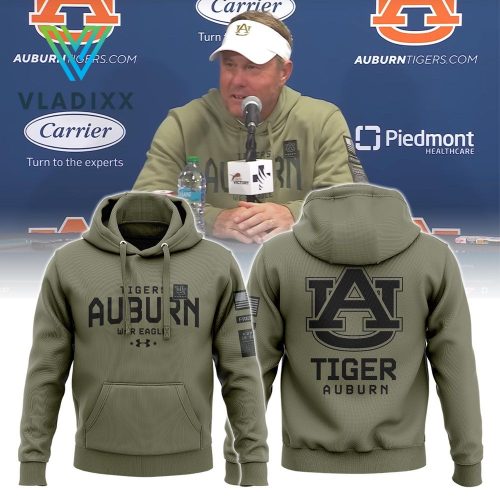 Auburn Football 2024 Military Appreciation Club Hoodie