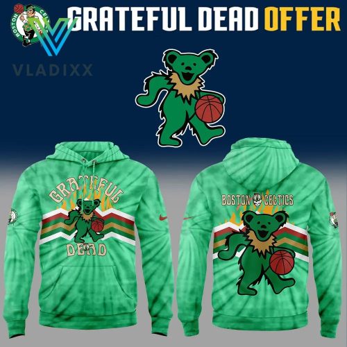 Boston Celtics Grateful Dead Night Green Hoodie, Pants, Cap