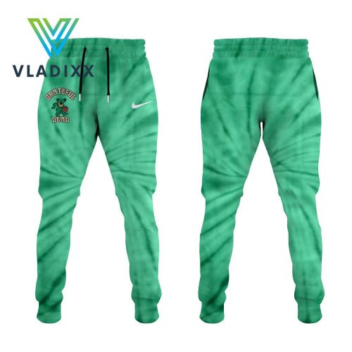 Boston Celtics Grateful Dead Night Green Hoodie Pants Cap