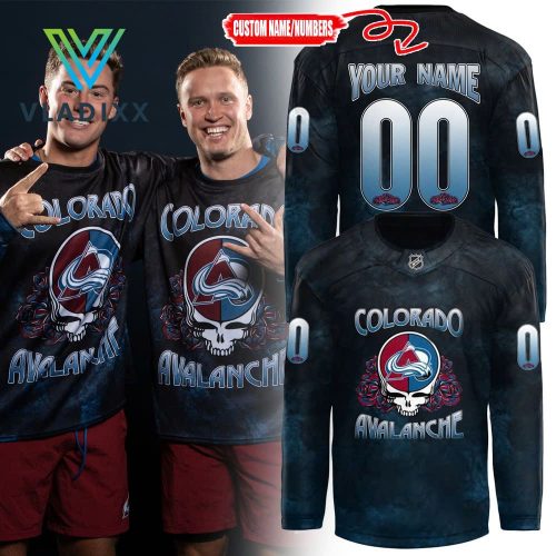 Colorado Avalanche x Grateful Dead Night 2024 Customized Hockey Jersey