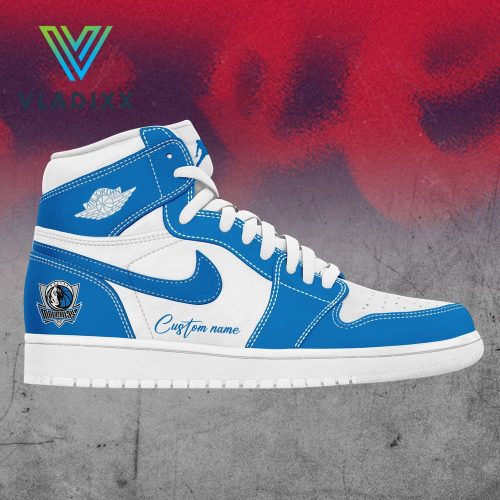 Dallas Mavericks NBA 2024 Custom Name Blue Air Jordan 1