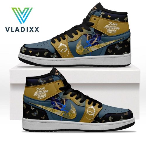 Dave Matthews Band Gold Blue Nike Air Jordan 1