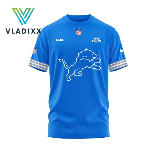 Detroit Lions ONE PRIDE New Version 2024 Blue Shirt