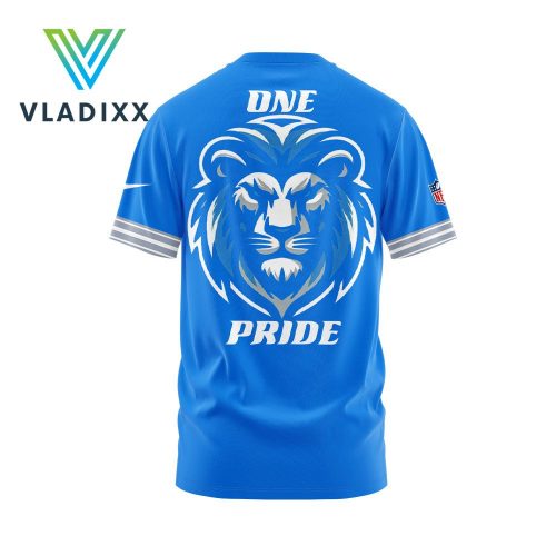 Detroit Lions ONE PRIDE New Version 2024 Blue Shirt