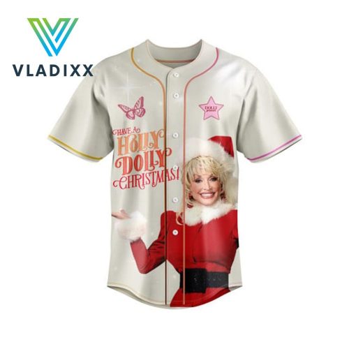 Dolly Parton Holly Dolly Christmas Baseball Jersey