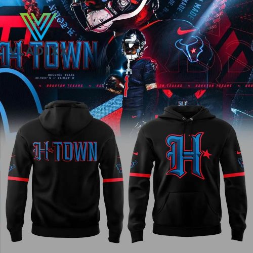 Houston Texans NFL Blue On Black Hoodie, Pants, Cap