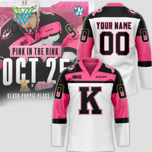 Kingston Frontenacs x Pink in the Rink Hockey Jersey