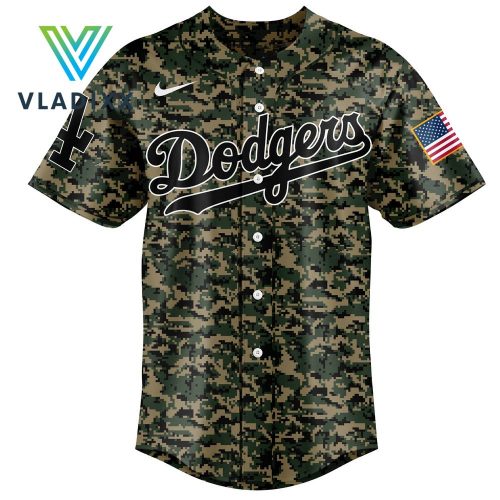 Los Angeles Dodgers 2024 Veterans Day Customized Baseball Jersey