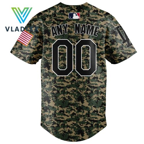 Los Angeles Dodgers 2024 Veterans Day Customized Baseball Jersey