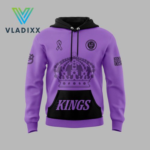 Los Angeles Kings 2024 Hockey Fights Cancer Hoodie