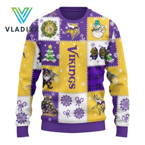 Minnesota Vikings NFL Christmas 2024 Ugly Sweater