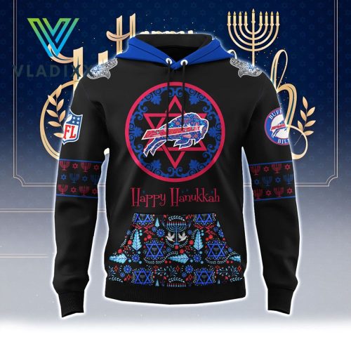 Buffalo Bills Happy Hanukkah Holiday 2024 Hoodie