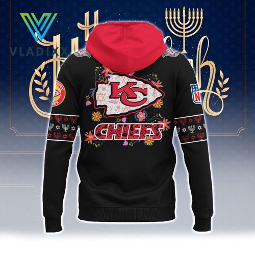 NFL Kansas City Chiefs Happy Hanukkah Holiday Hoodie