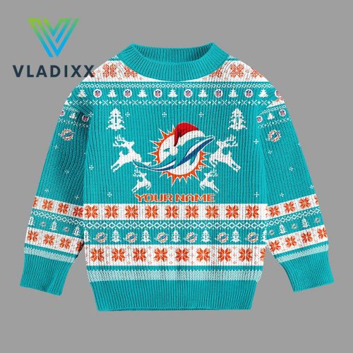 NFL Miami Dolphins 2024 Christmas Ugly Sweater