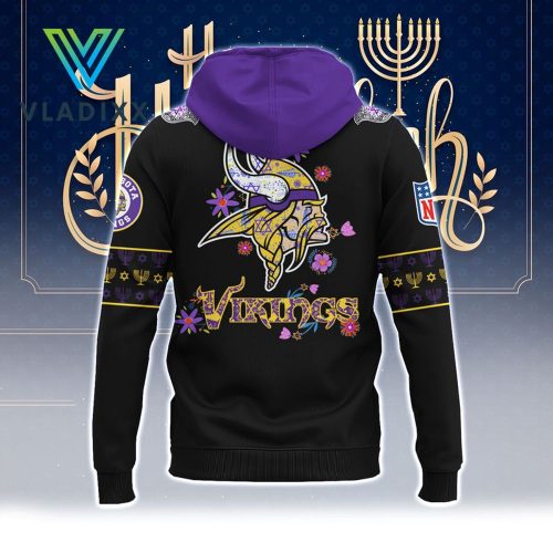 NFL Minnesota Vikings Happy Hanukkah Holiday Hoodie