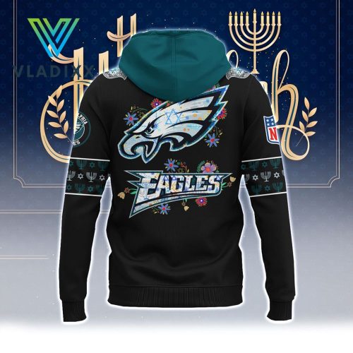 NFL Philadelphia Eagles Happy Hanukkah Holiday Hoodie