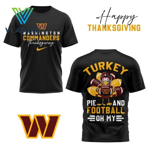 NFL Washington Commanders Happy Thanksgiving 2024 Shirt