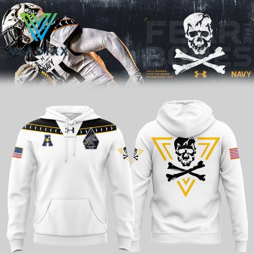 Navy Midshipmen Football White Hoodie 2024