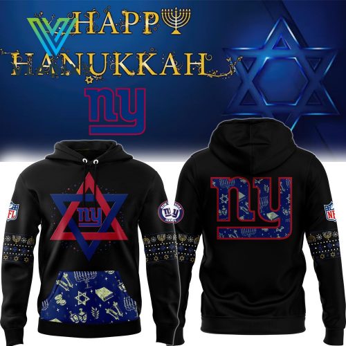 New York Giants 2024 Hanukkah Holiday Hoodie