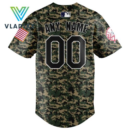 New York Yankees 2024 Veterans Day Customized Baseball Jersey