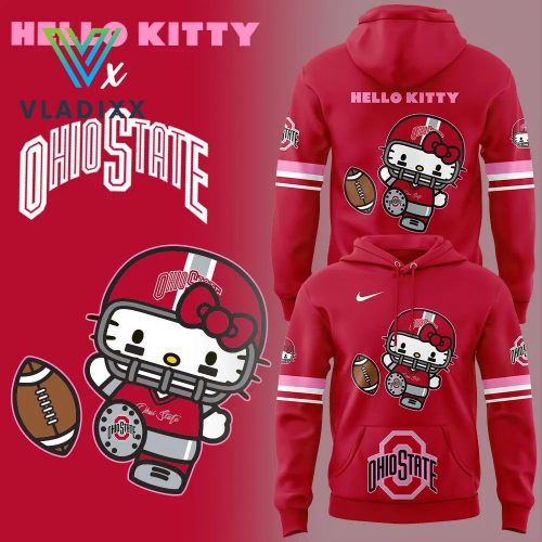 Ohio State Football x Hello Kitty Hoodie, Pants, Cap