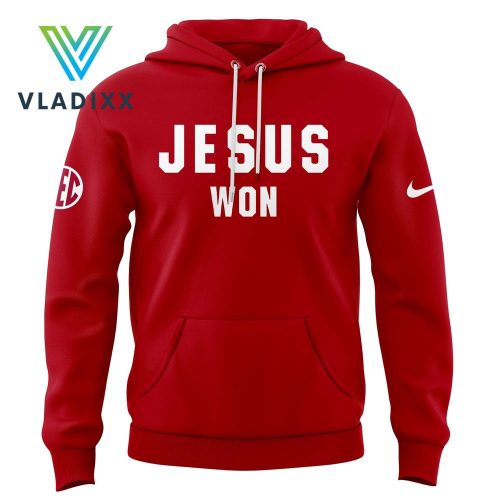 Oklahoma Sooners Football 2024 Jesus Won Hoodie