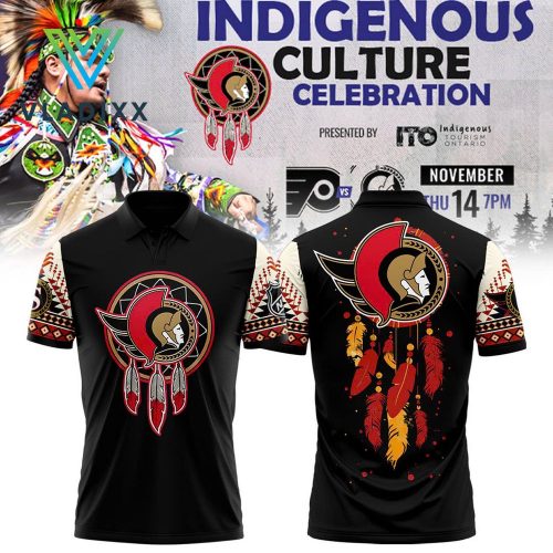 Ottawa Senators 2024 Native American Heritage Month Polo Shirt