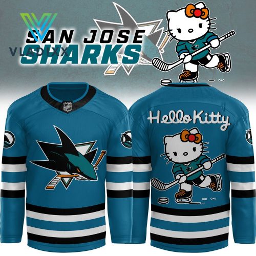 San Jose Sharks x Hello Kitty Hockey Jersey 2024