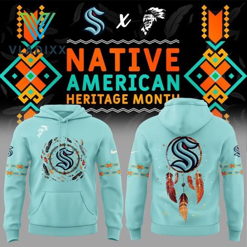 Seattle Kraken Native American Heritage Month Hoodie, Pants, Cap