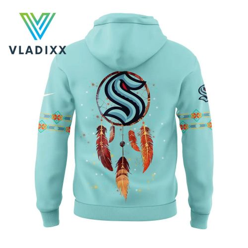 Seattle Kraken Native American Heritage Month Hoodie Pants Cap