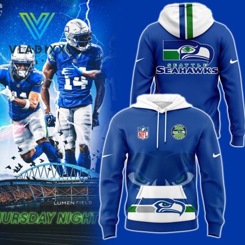 Seattle Seahawks Throwback Game Nike Royal Hoodie