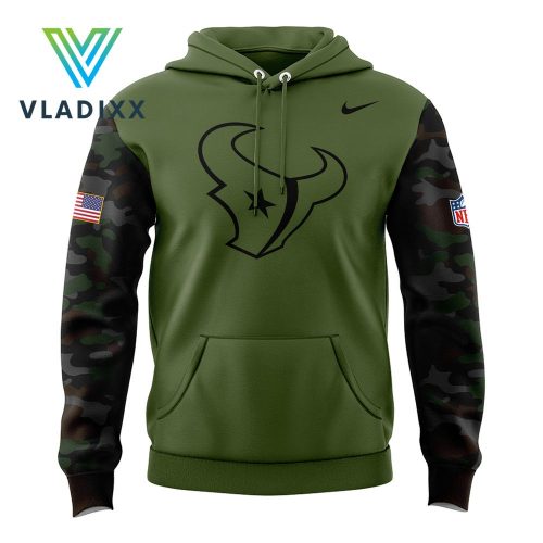 Special Edition 2024 Veterans Houston Texans Green Hoodie