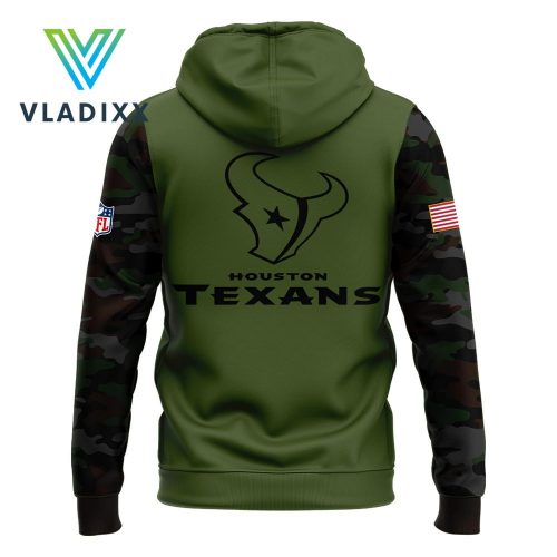 Special Edition 2024 Veterans Houston Texans Green Hoodie