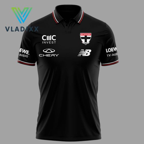 St Kilda AFL Football Polo Shirt 2025