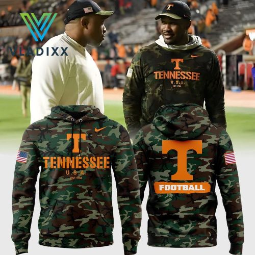 Tennessee Football Nike Camo 2024 Salute to Service Club Hoodie