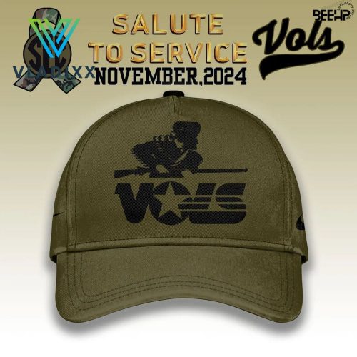 Tennessee Volunteers Camo 2024 Salute to Service Hoodie Pants Cap