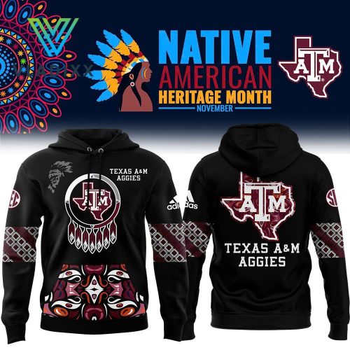 Texas A&M Aggies Football 2024 Native American Heritage Month Hoodie