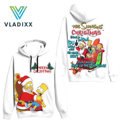 The Simpson Merry Christmas Special Oversize Hoodie Zip Hoodie Sweatshirt