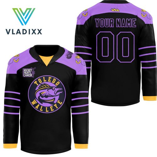 Toledo Walleye x Hockey Fight Cancer Night 2024 Hockey Jersey