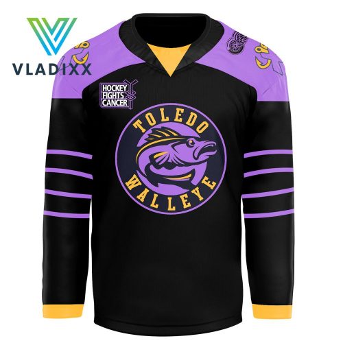 Toledo Walleye x Hockey Fight Cancer Night 2024 Hockey Jersey