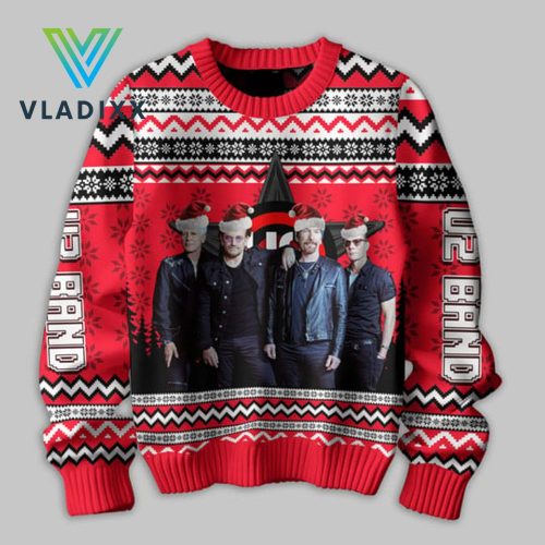 U2 Rock Band Christmas 2024 Ugly Sweater