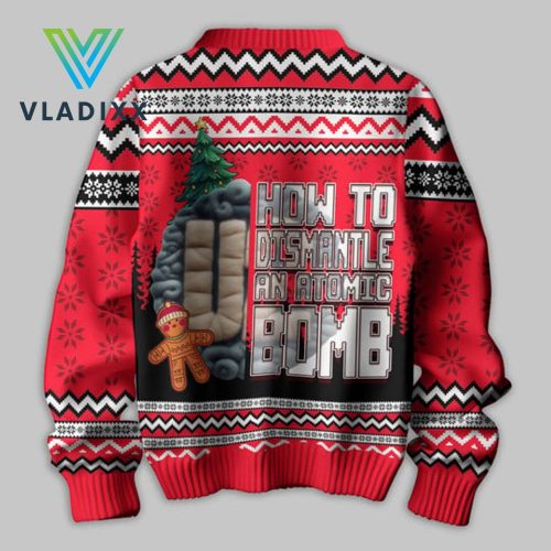 U2 Rock Band Christmas 2024 Ugly Sweater