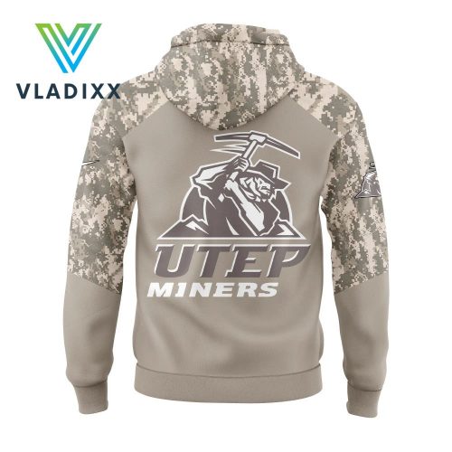 UTEP Miners Football Salute To Service Hoodie Pants Cap