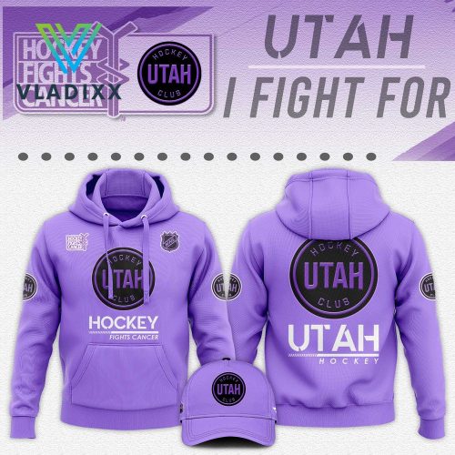 Utah Hockey Club “Hockey Fights Cancer” Hoodie, Pants, Cap