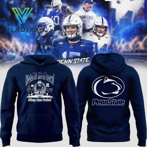 2024 Fiesta Bowl Penn State Football Dark Blue Hoodie