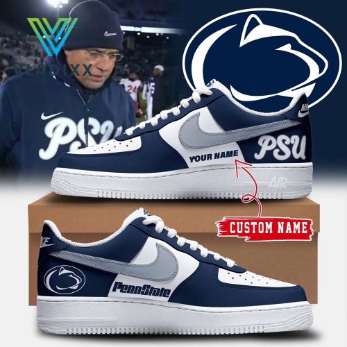 2024 Penn State Football Personalized Dark Blue Nike Air Force 1