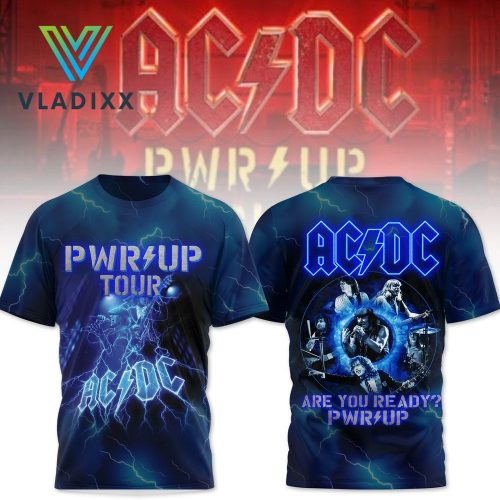 ACDC World Tour Limited Blue 3D Shirt