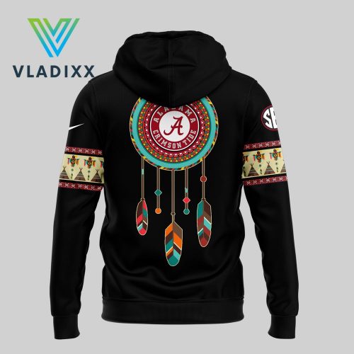 Alabama Crimson Tide Native American Heritage Black Hoodie Pants Cap