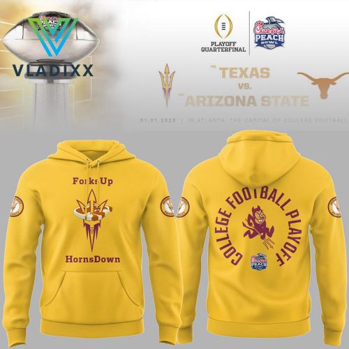 Arizona State Sun Devil “Forks Up, Horns Down” Yellow Hoodie Set