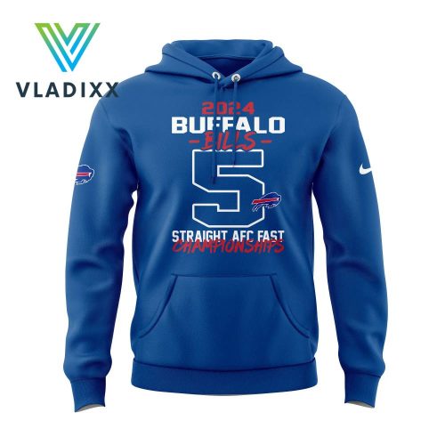 Buffalo Bills 5 Straight AFC East Division Champions Nike Blue Hoodie, Pants, Cap